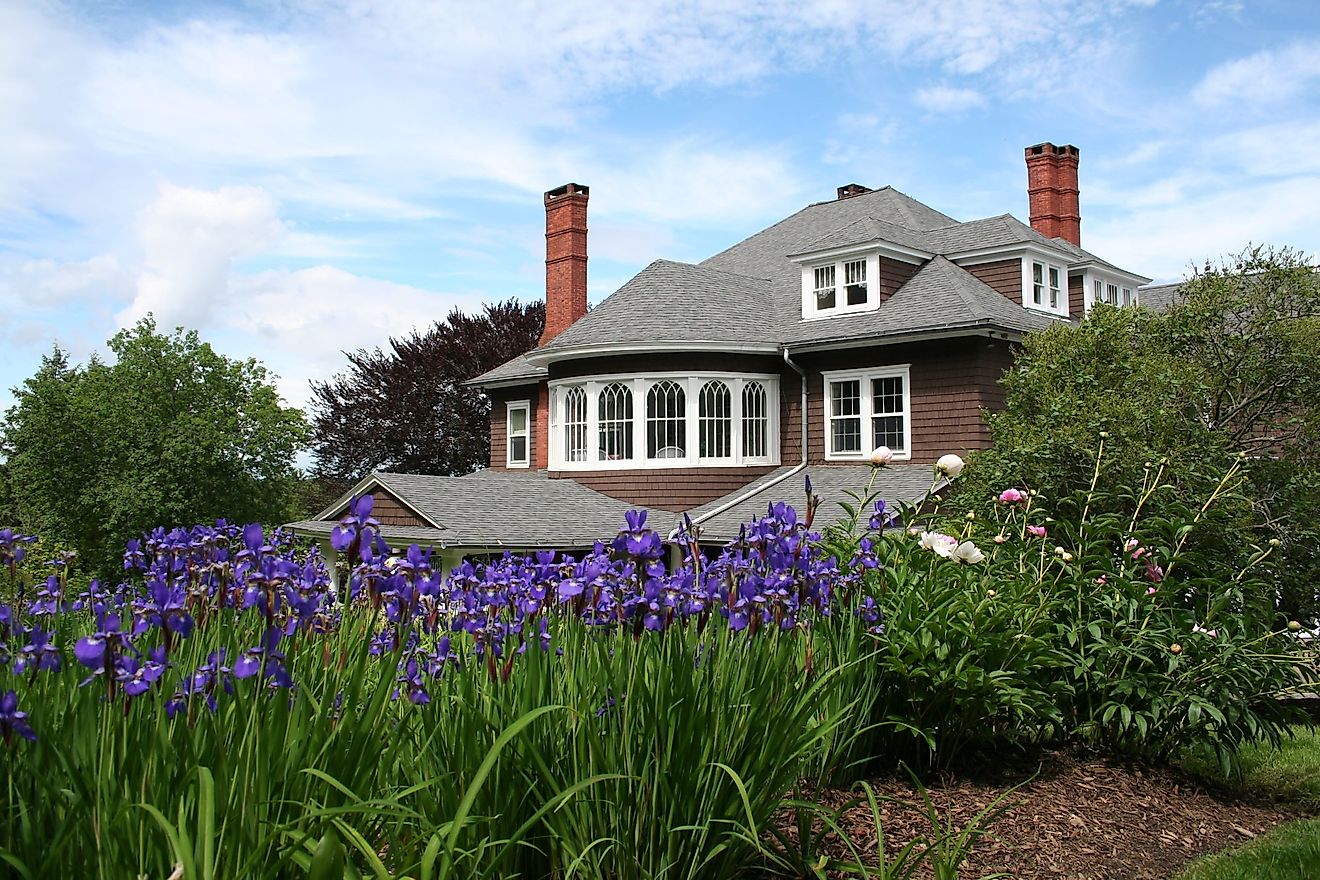 Tarrywile Mansion located in Tarrywile Park, Danbury, Connecticut. 