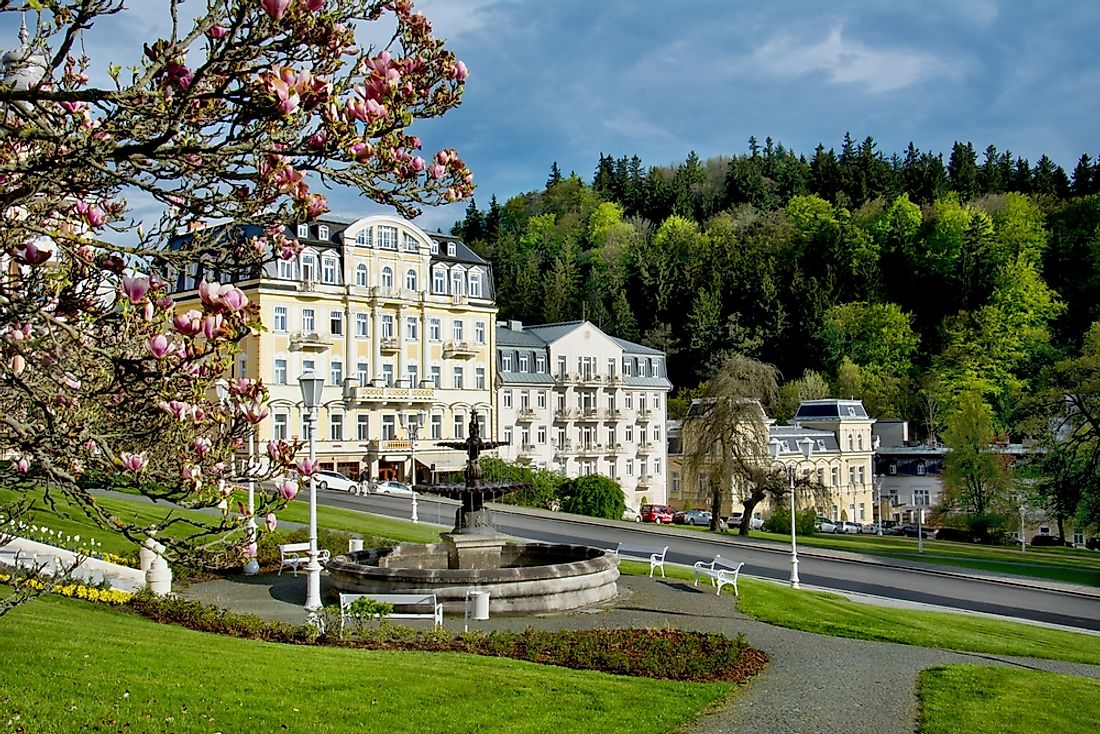 A spa town in the Czech Republic. 