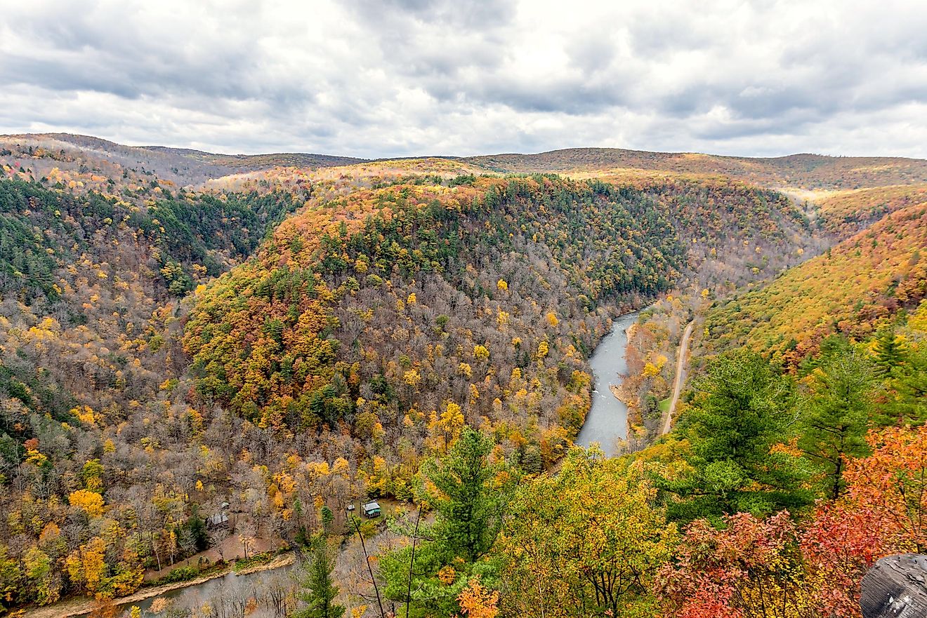 Fall colors at the Grand Canyon, Pennsylvania.