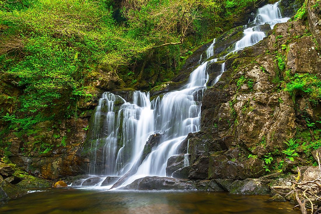 A waterfall in Killarney National Park. 