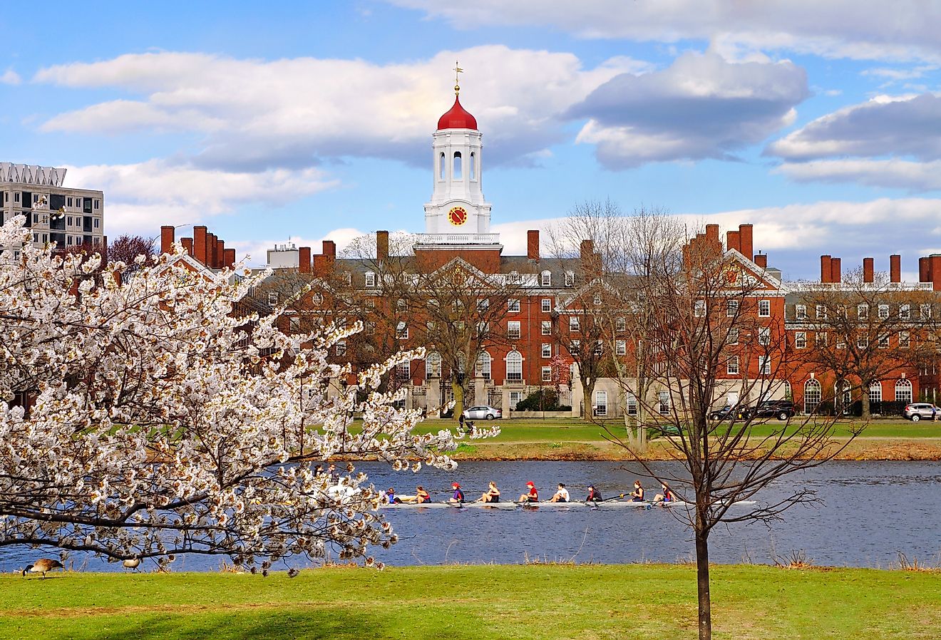 Harvard University, Cambridge, Massachusetts in the spring.