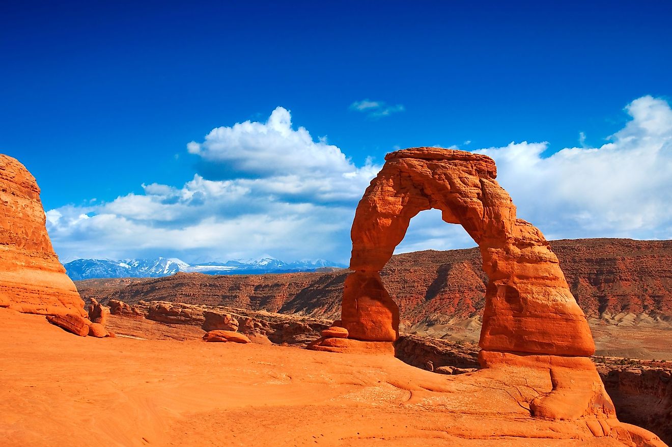 Rock formations in Arches National Park, Utah