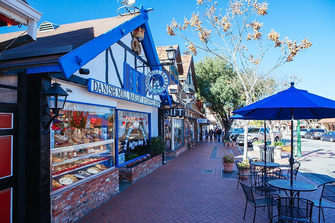 The eclectic and popular Danish styled town of Solvang in California