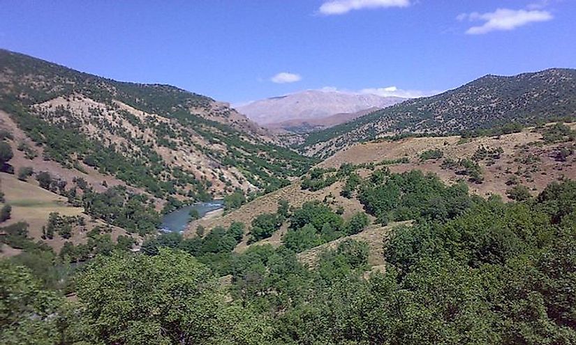 The landscape of the ​Munzur Valley National Park​ in Turkey.