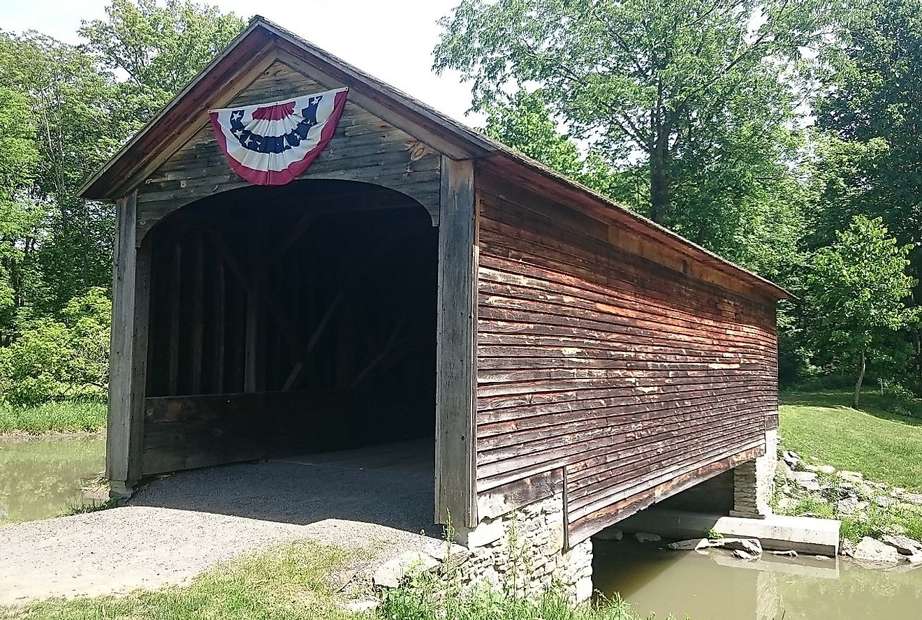 Hyde Hall Covered Bridge. Image credit: Waz8/CC0