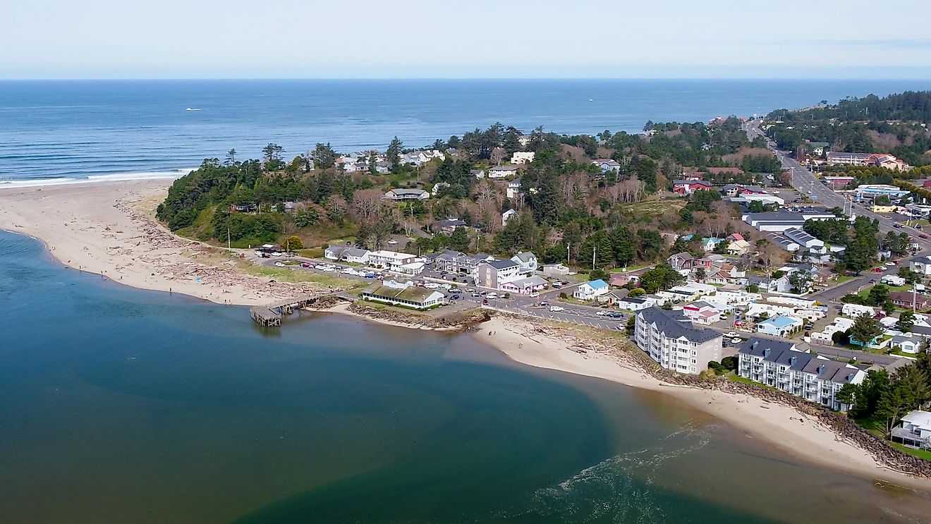 Lincoln City aerial view