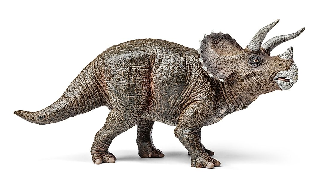 A 3D rendering of a triceratops. 