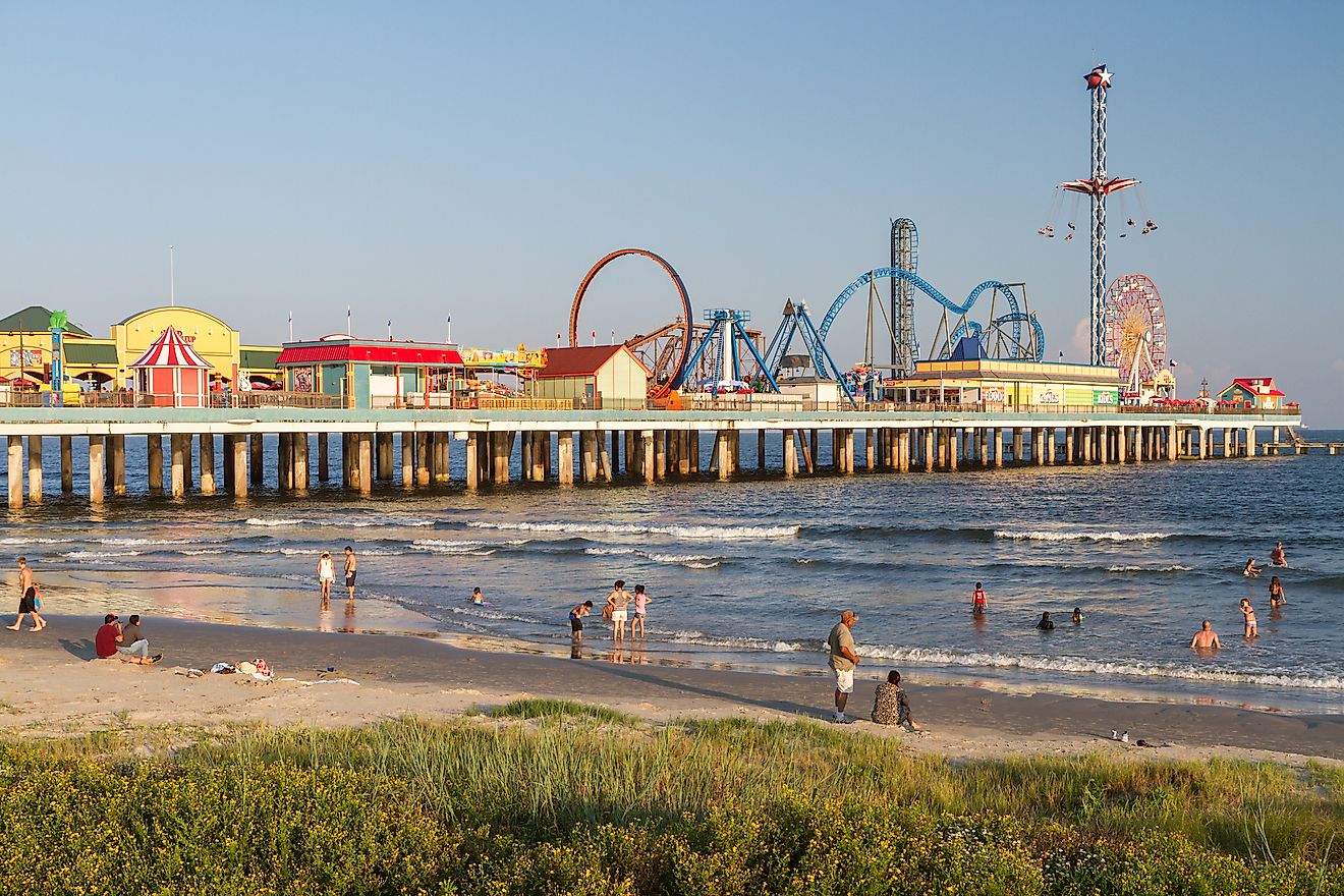 The pier at Galveston Island.