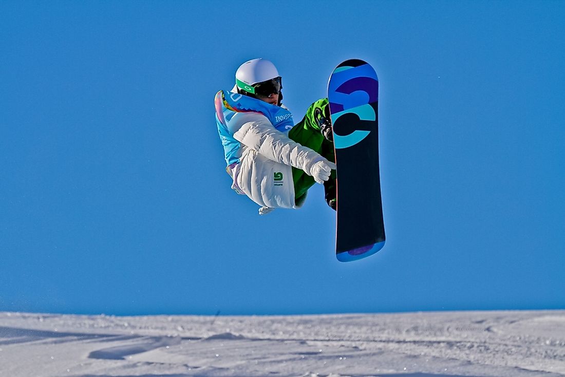 A professional snowboarder. Photo credit: Herbert Kratky / Shutterstock.com. 