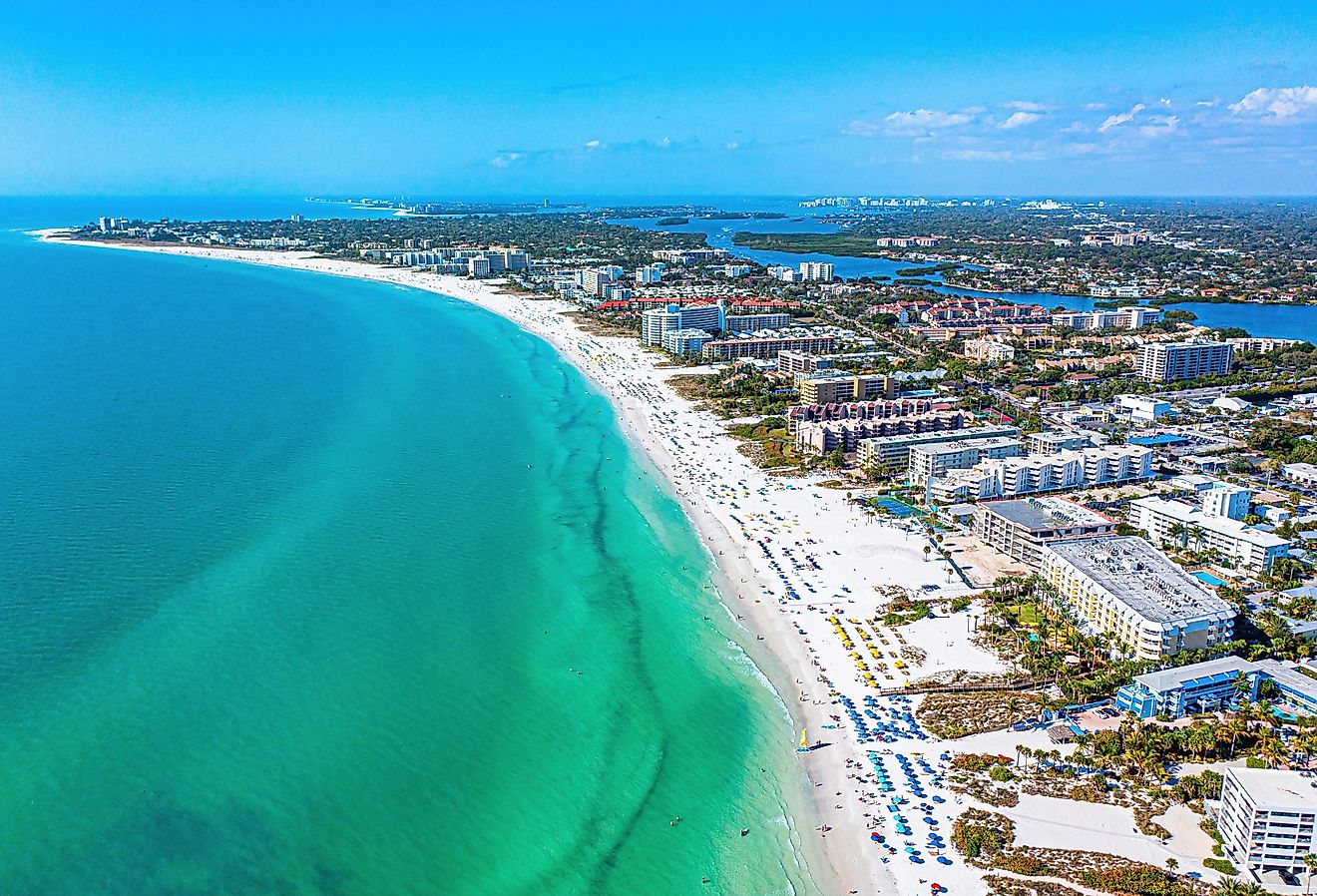 Overlooking Siesta Key Beach Sarasota, Florida.