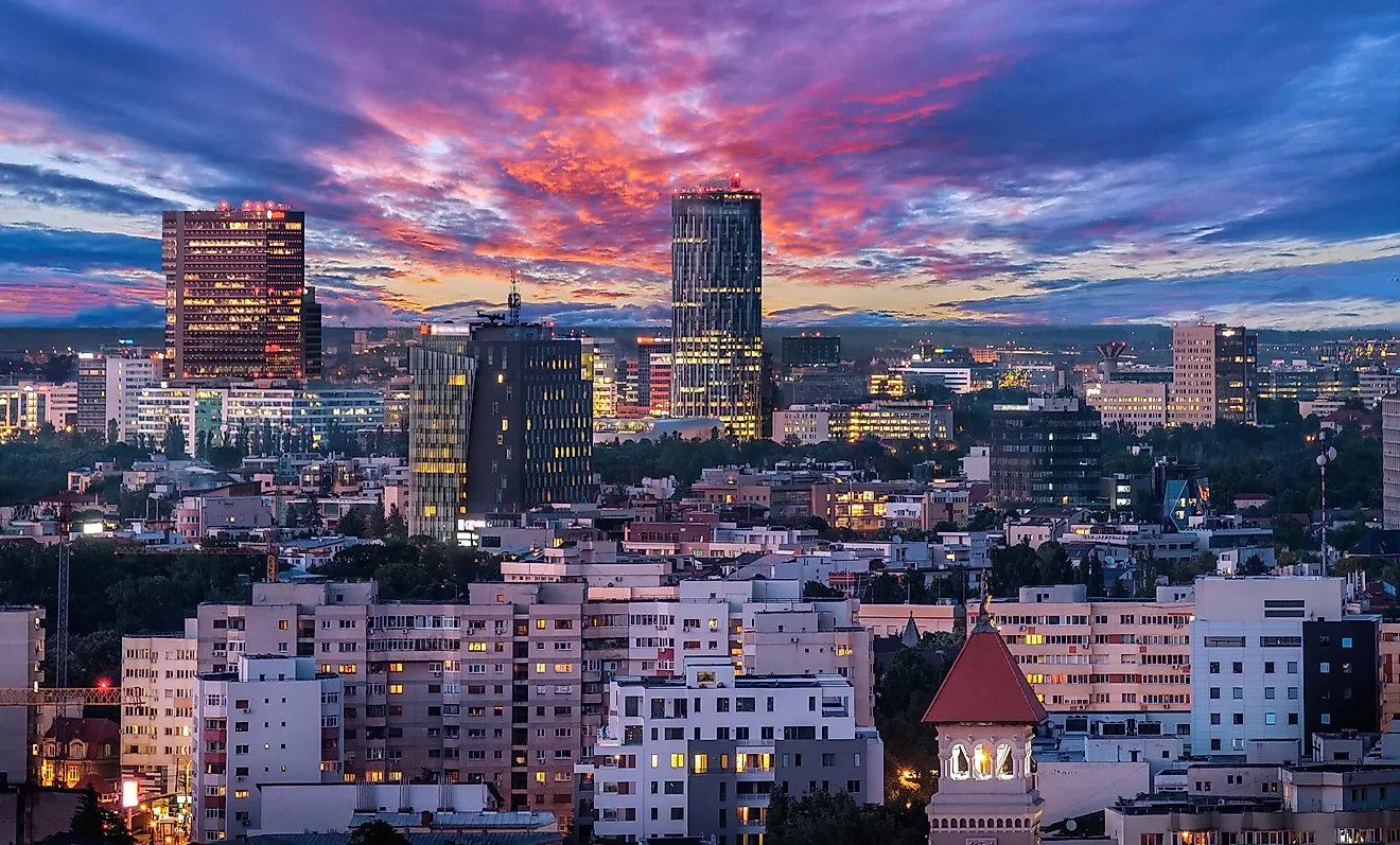 Bucharest, the capital city of Romania. 