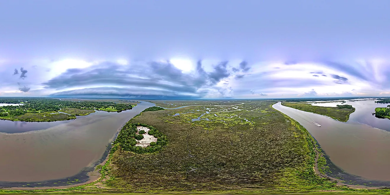 Pascagoula River on the Mississippi coast.