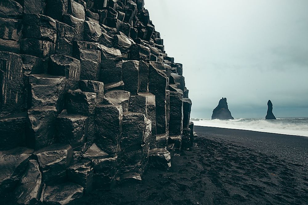 The beach at Vik, Iceland. 