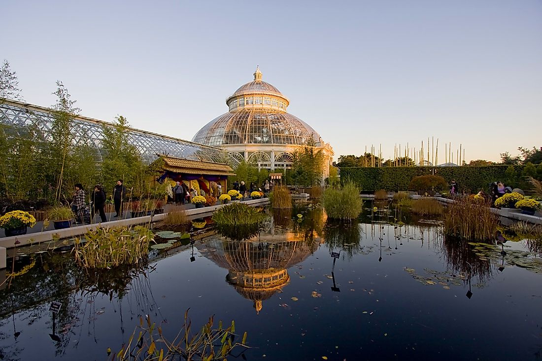 A greenhouse in the New York Botanical Garden. 