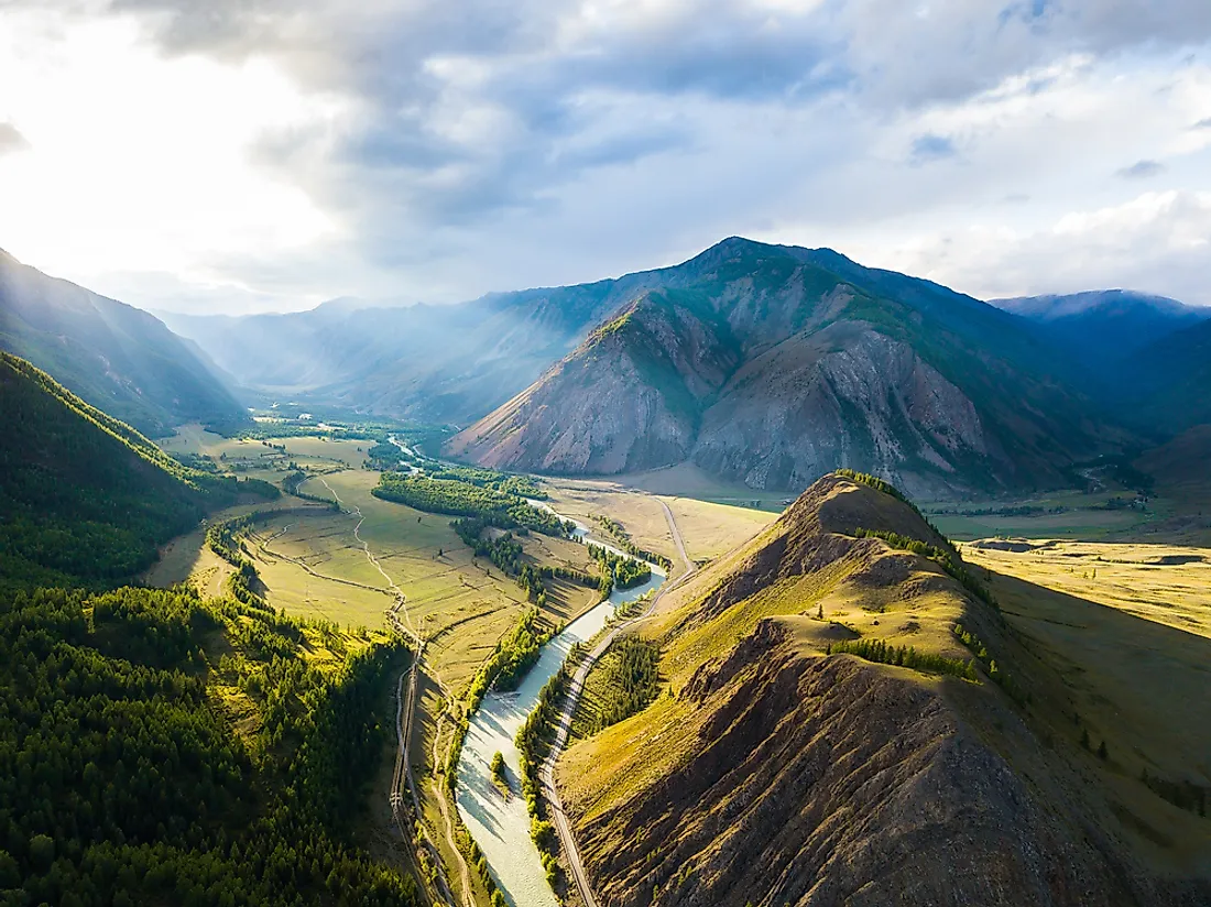 Mountains in the Altai Republic. 