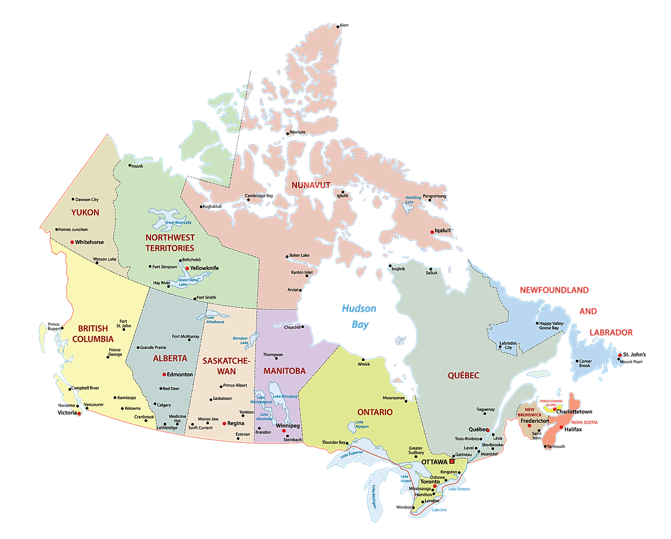 Canada Maps Facts World Atlas