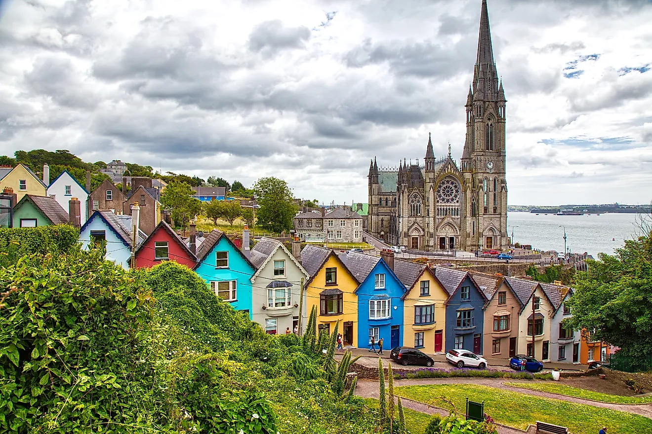 The historical town of Cobh, Ireland.