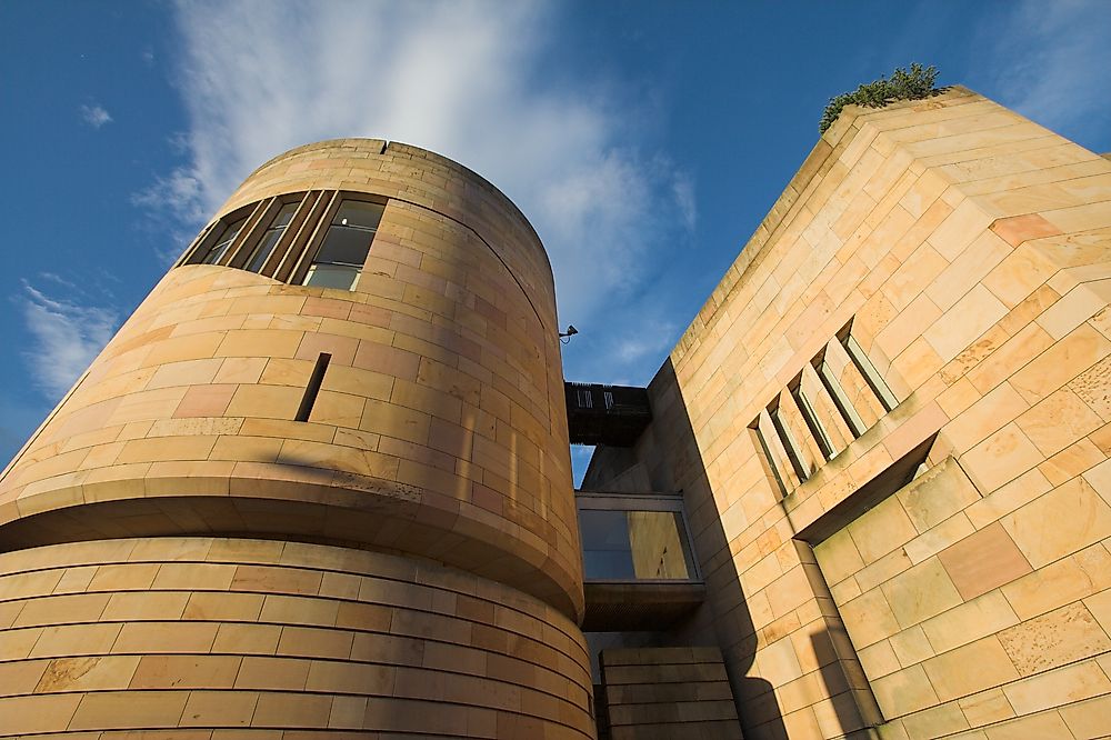 The exterior of the National Museum of Scotland. 