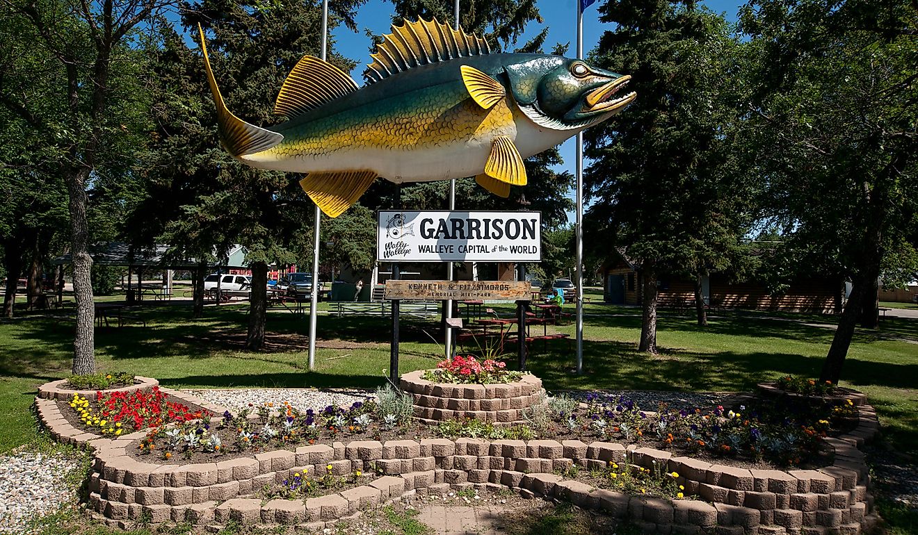 Walleye statue in Garrison, North Dakota. Image credit: Andrew Filer via Flickr.com