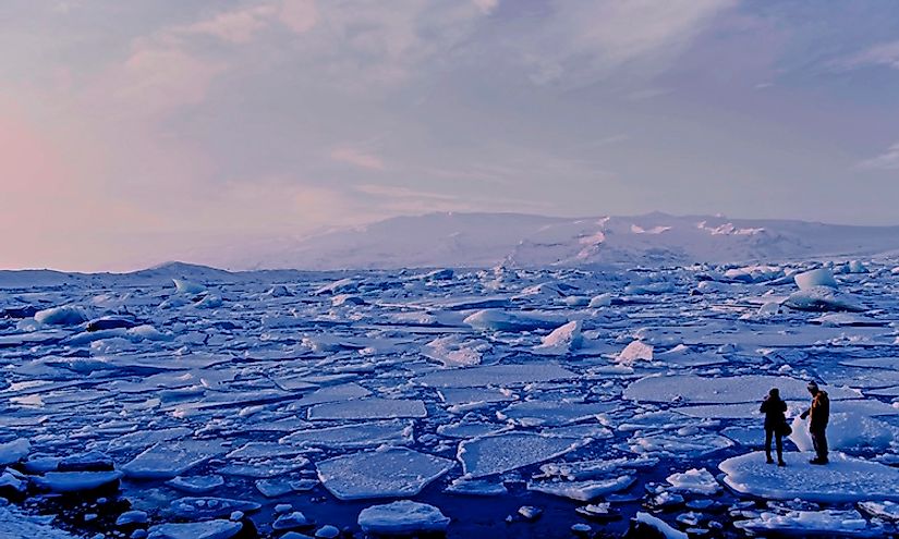 A glacier in Iceland: part of the cryosphere of the Earth.