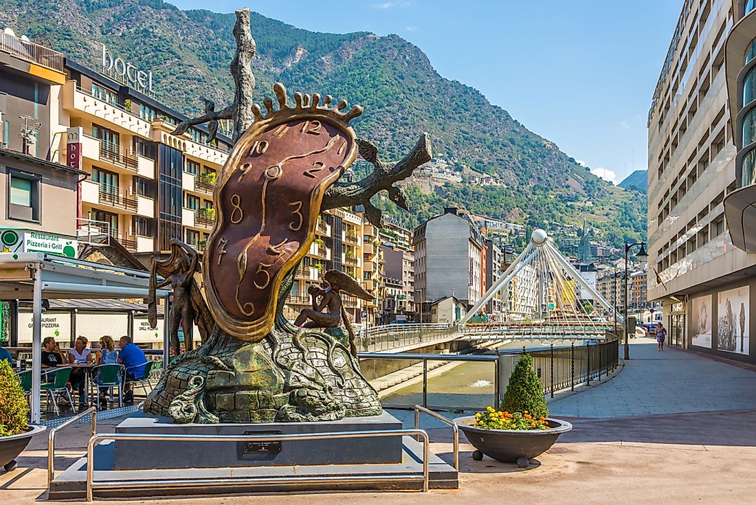 A street in Andorra la Vella. Editorial credit: milosk50 / Shutterstock.com. 