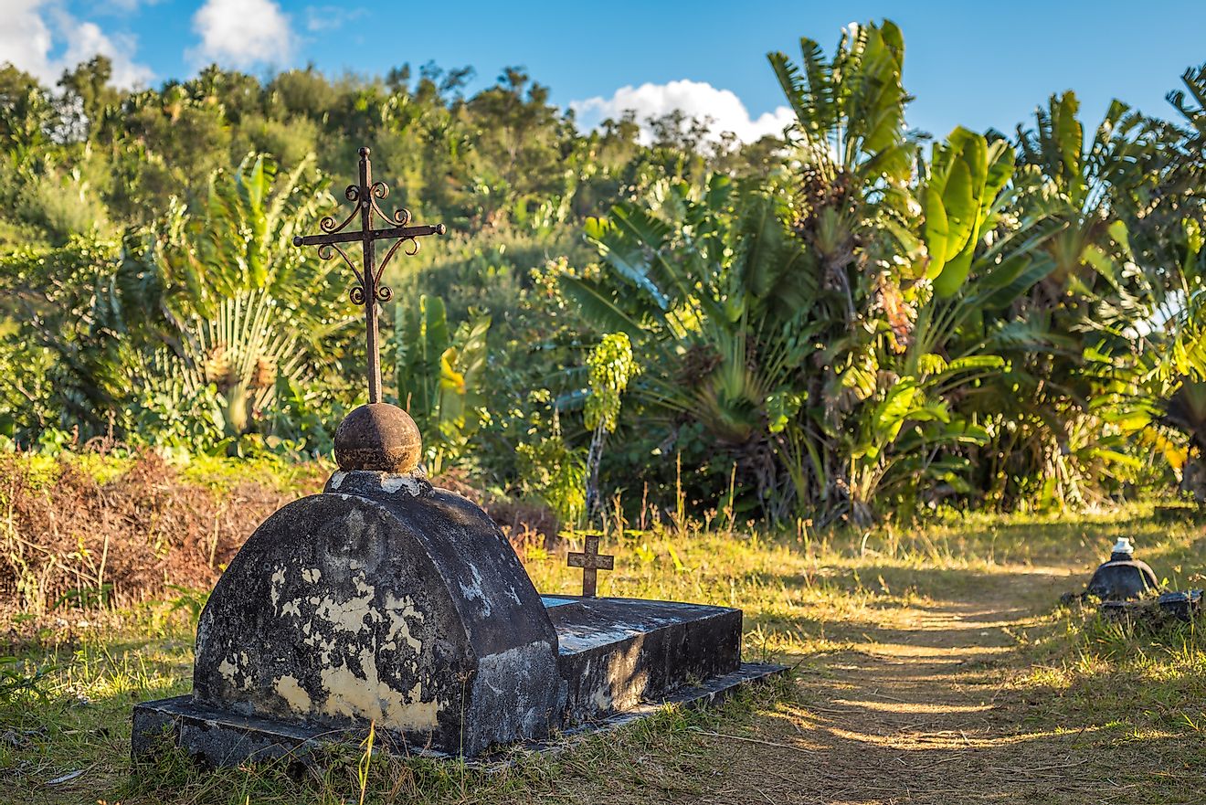 The cemetery of past pirates at St. Mary Island, Madagscar. Image credit: Javarman/Shutterstock.com
