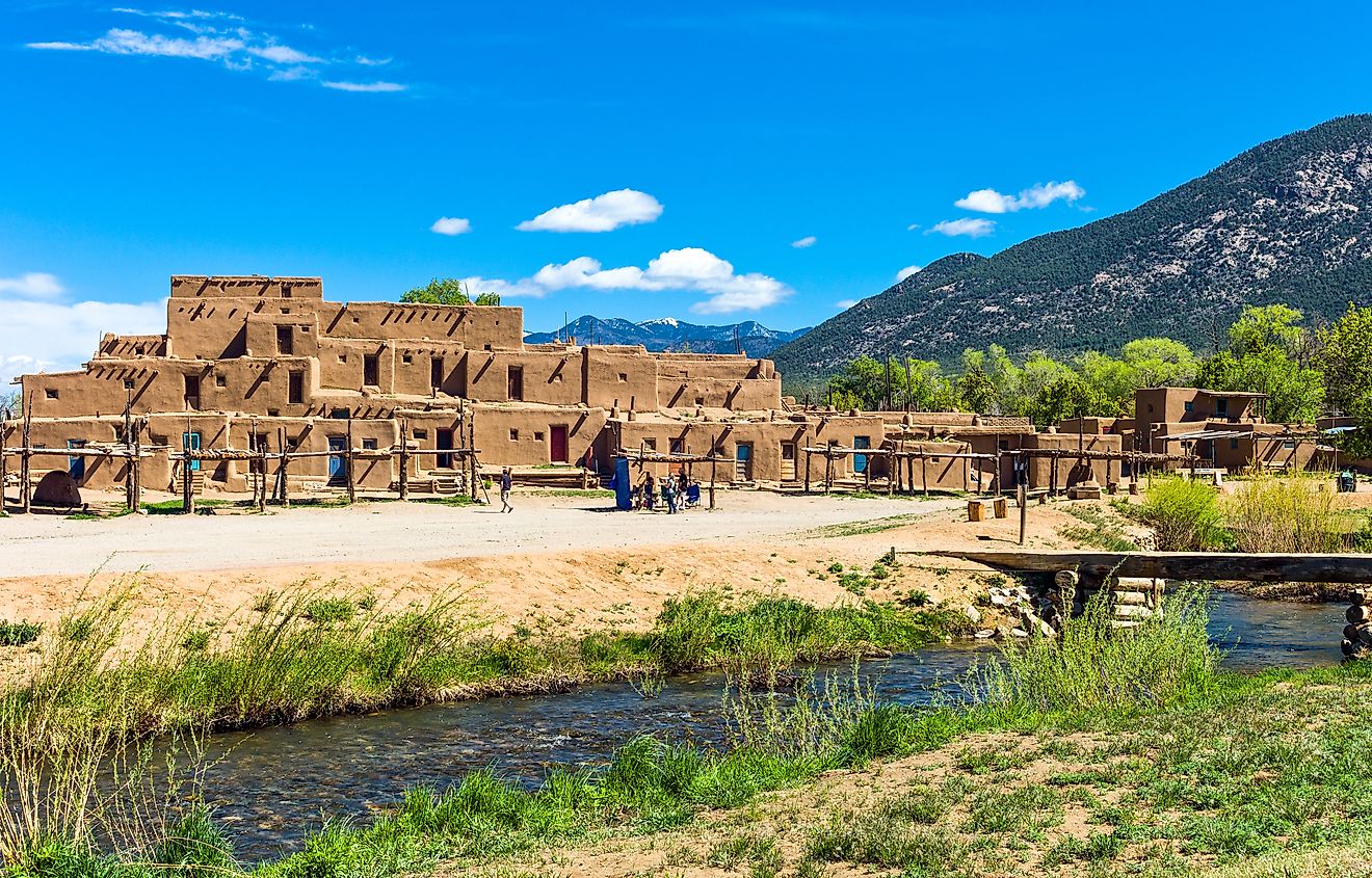 The Taos Pueblo in Taos, New Mexico.