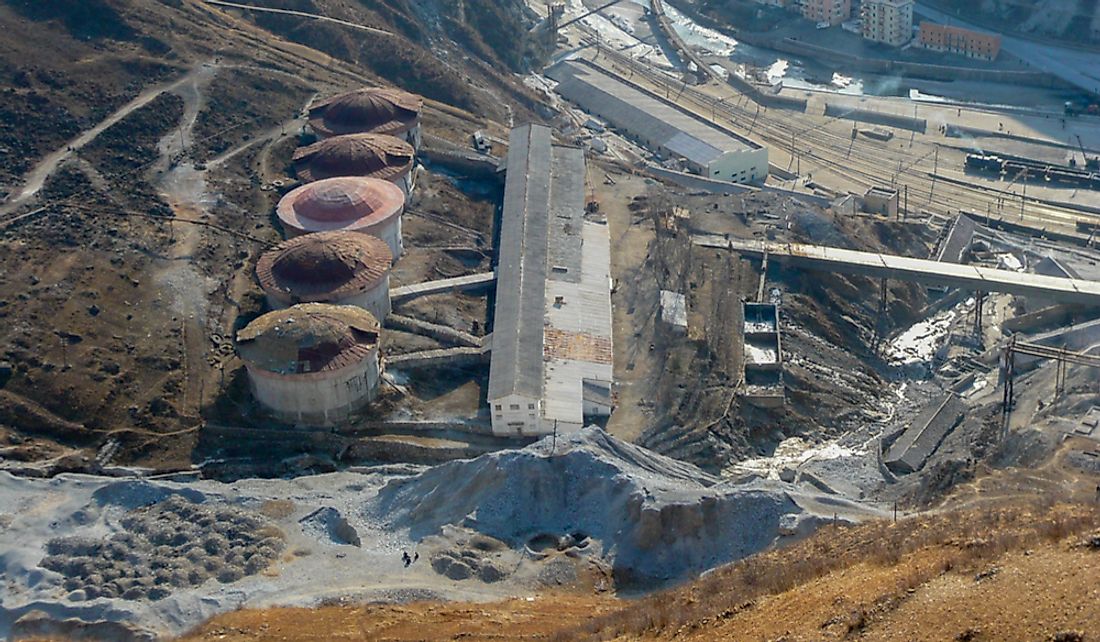 Zinc mine in North Korea.