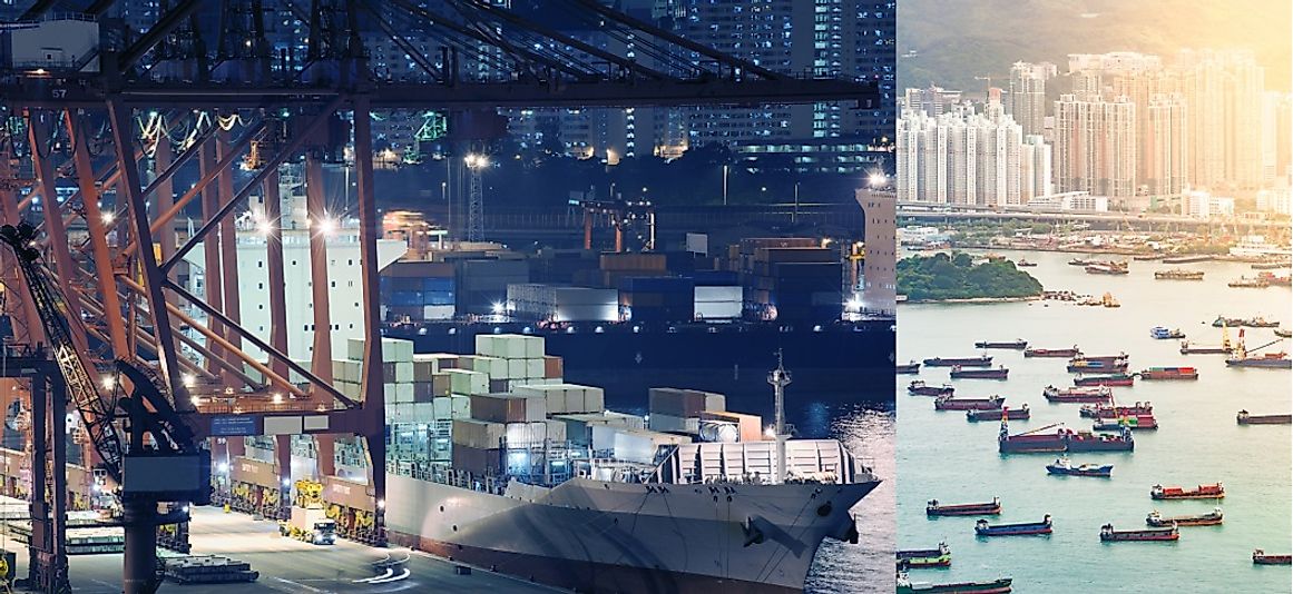 Day and night, Hong Kong's port never ceases to move goods in and out of the international trade powerhouse.