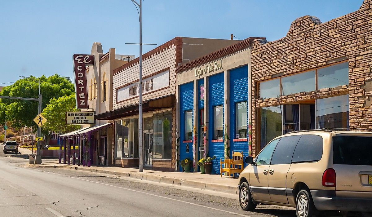 Downtown Truth or Consequences, New Mexico. Image credit Cheri Alguire via Shutterstock