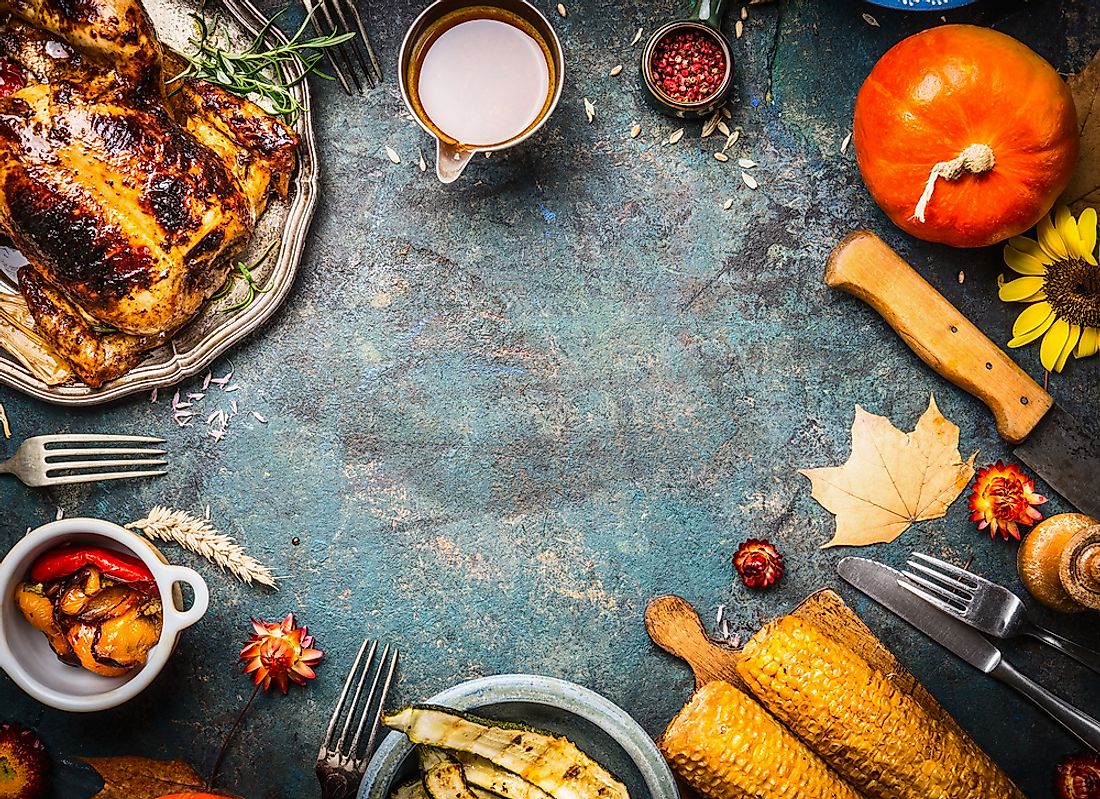 Thanksgiving often involves the preparation of seasonal vegetables. 