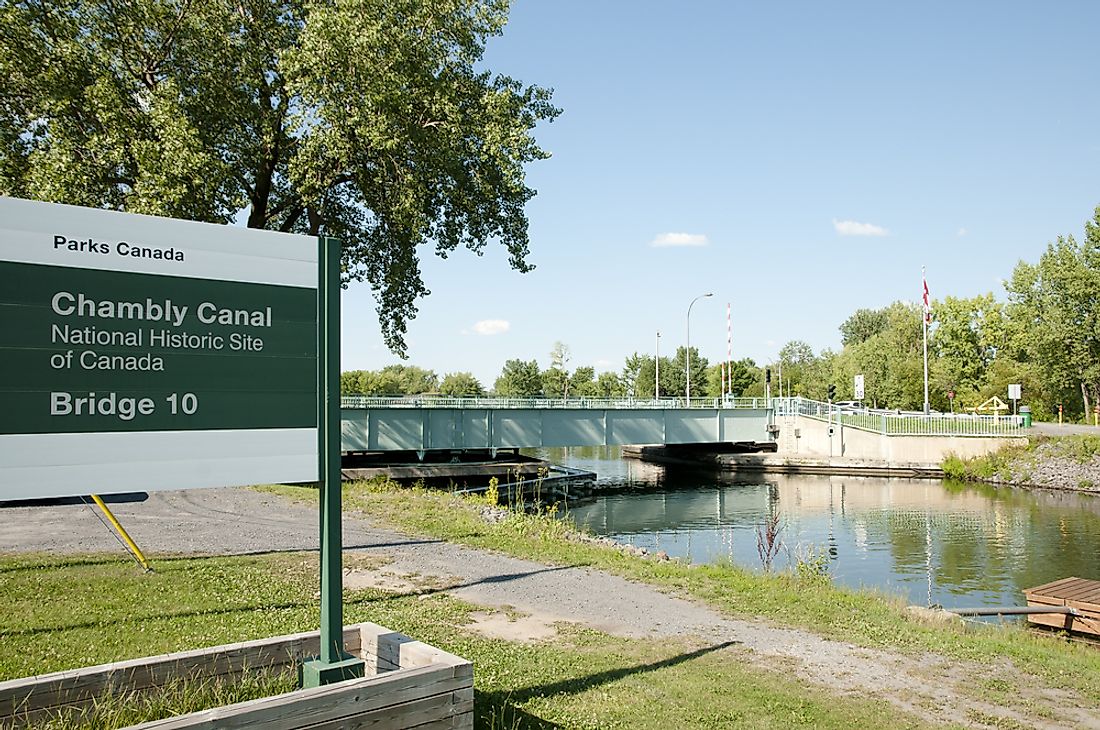 The Chambly Canal is one of the most visited Historic Sites in Canada. 