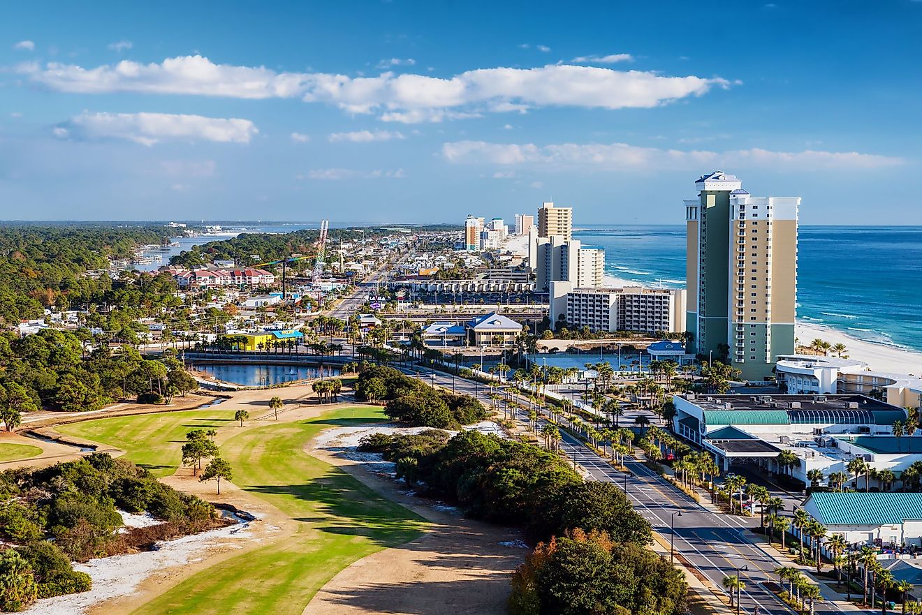 Panama City Beach, Florida, view of Front Beach Road