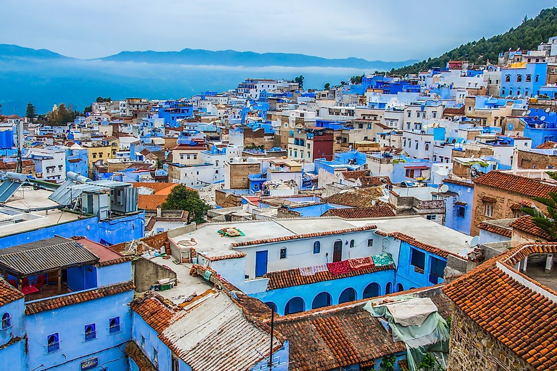 The city of Chefchaouen. 