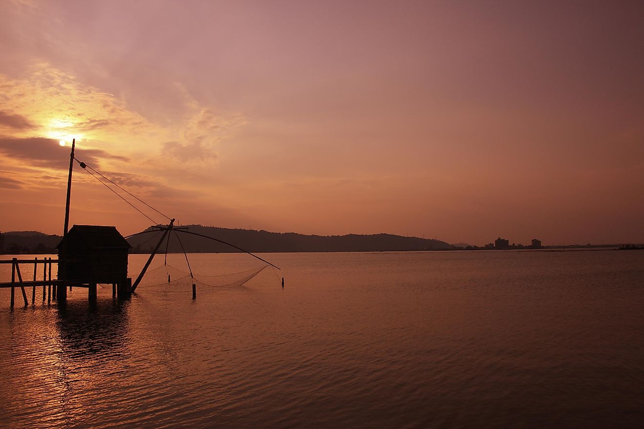 The beautiful Lake Togo at sunrise.