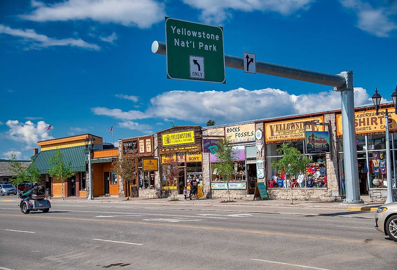 The charming town of West Yellowstone, Montana. Editorial credit: GagliardiPhotography / Shutterstock.com