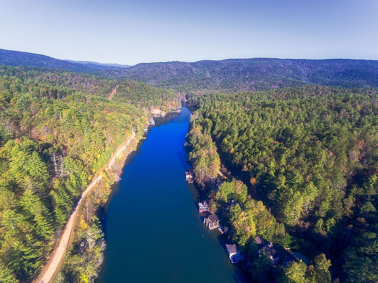 Lake Rabun in Georgia, United States