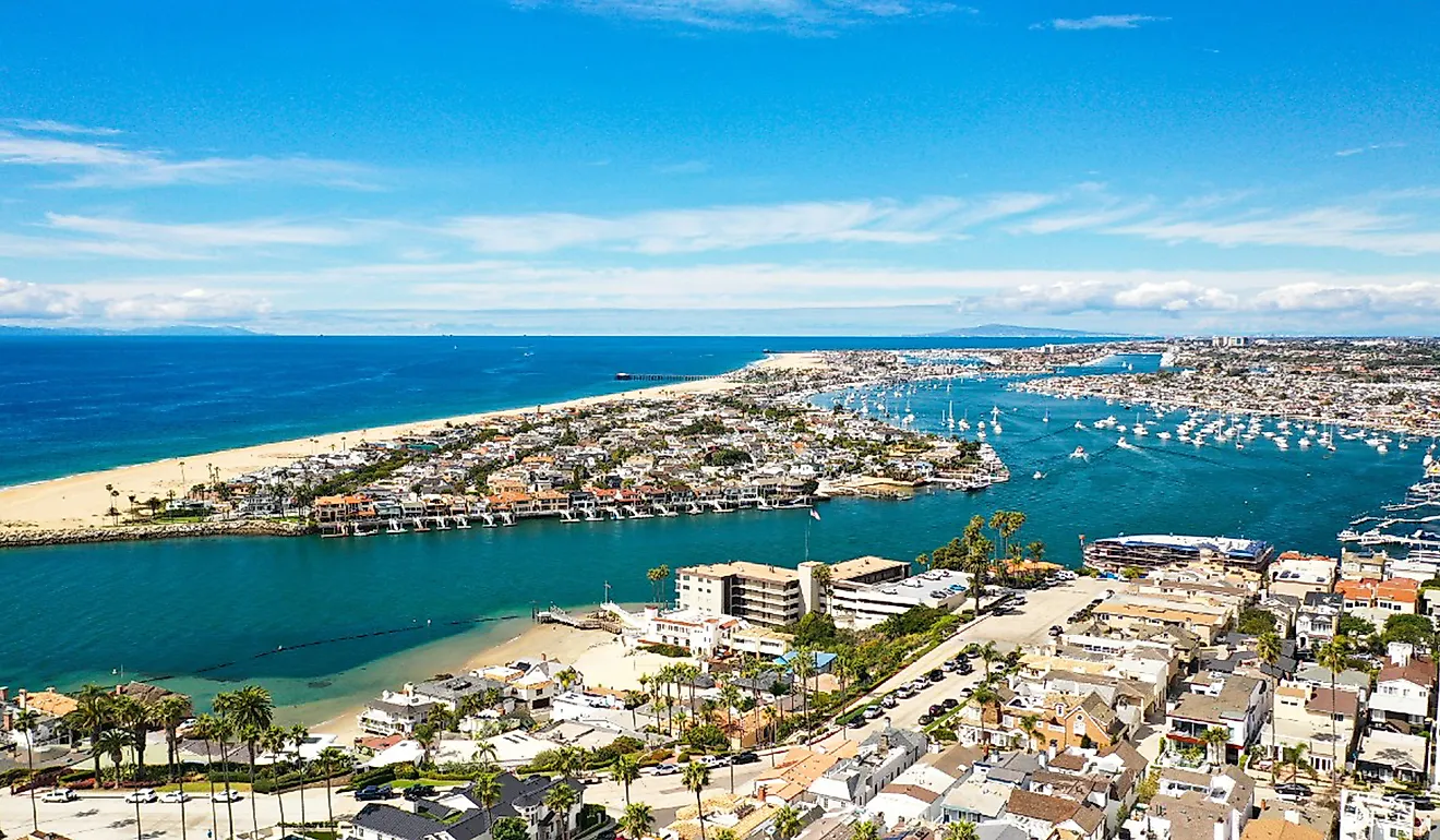 Newport Beach, California, is a tourist hub.