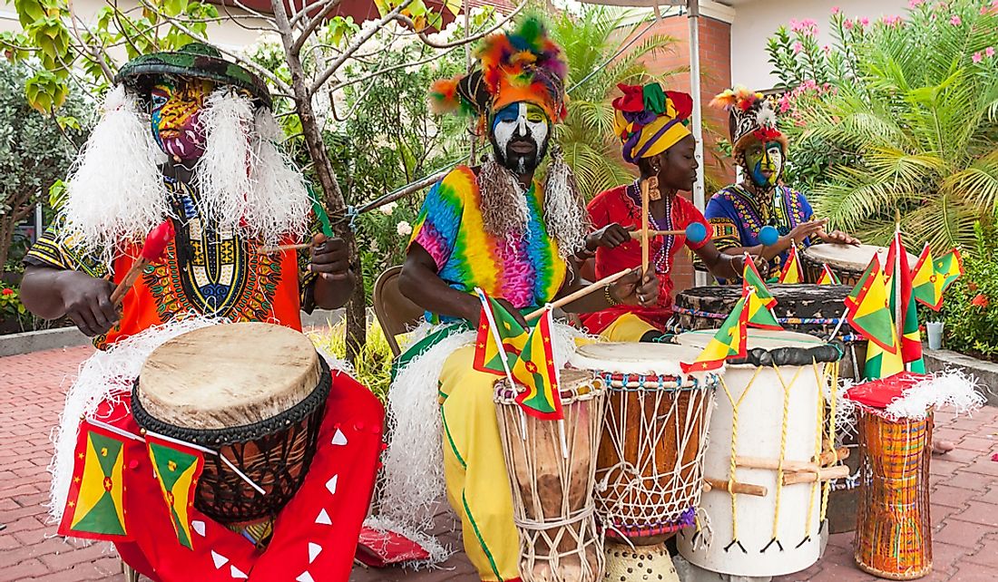 Musicians perform in St. George's, Grenada. Editorial credit: Andres Virviescas / Shutterstock.com