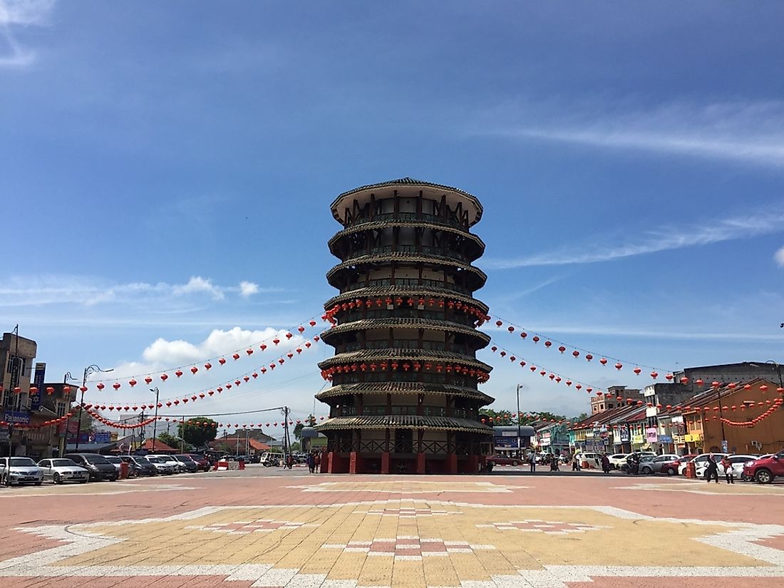 The Leaning Tower of Teluk, Malaysia. 