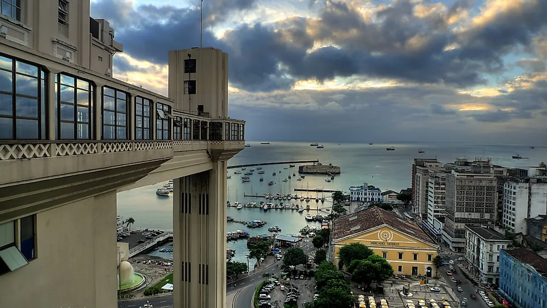 The Lacerda Elevator in Salvador, Brazil.