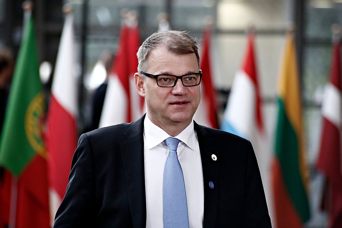 Juha Sipilä, the prime minister of Finland. Editorial credit: Alexandros Michailidis / Shutterstock.com.