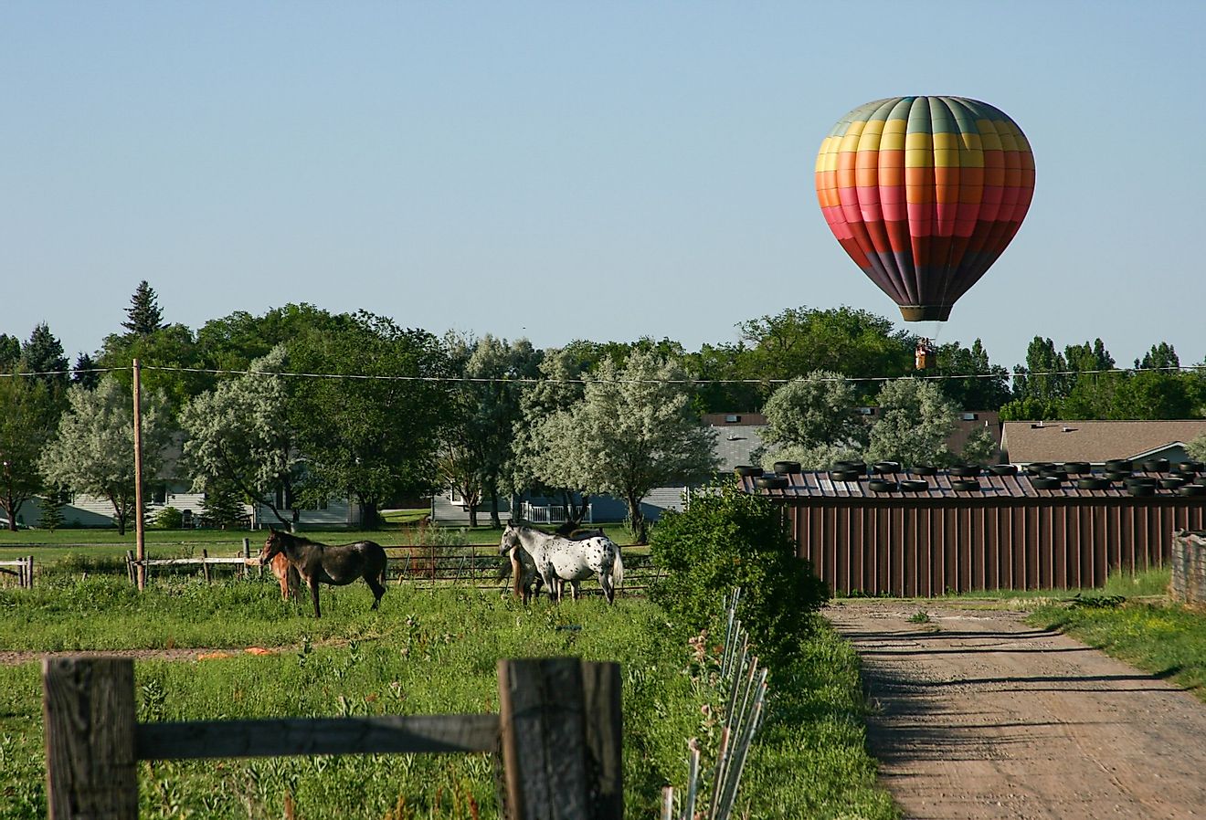 Annual hot air balloon festival in Riverton, Wyoming. Image credit Wirestock Creators via Shutterstock