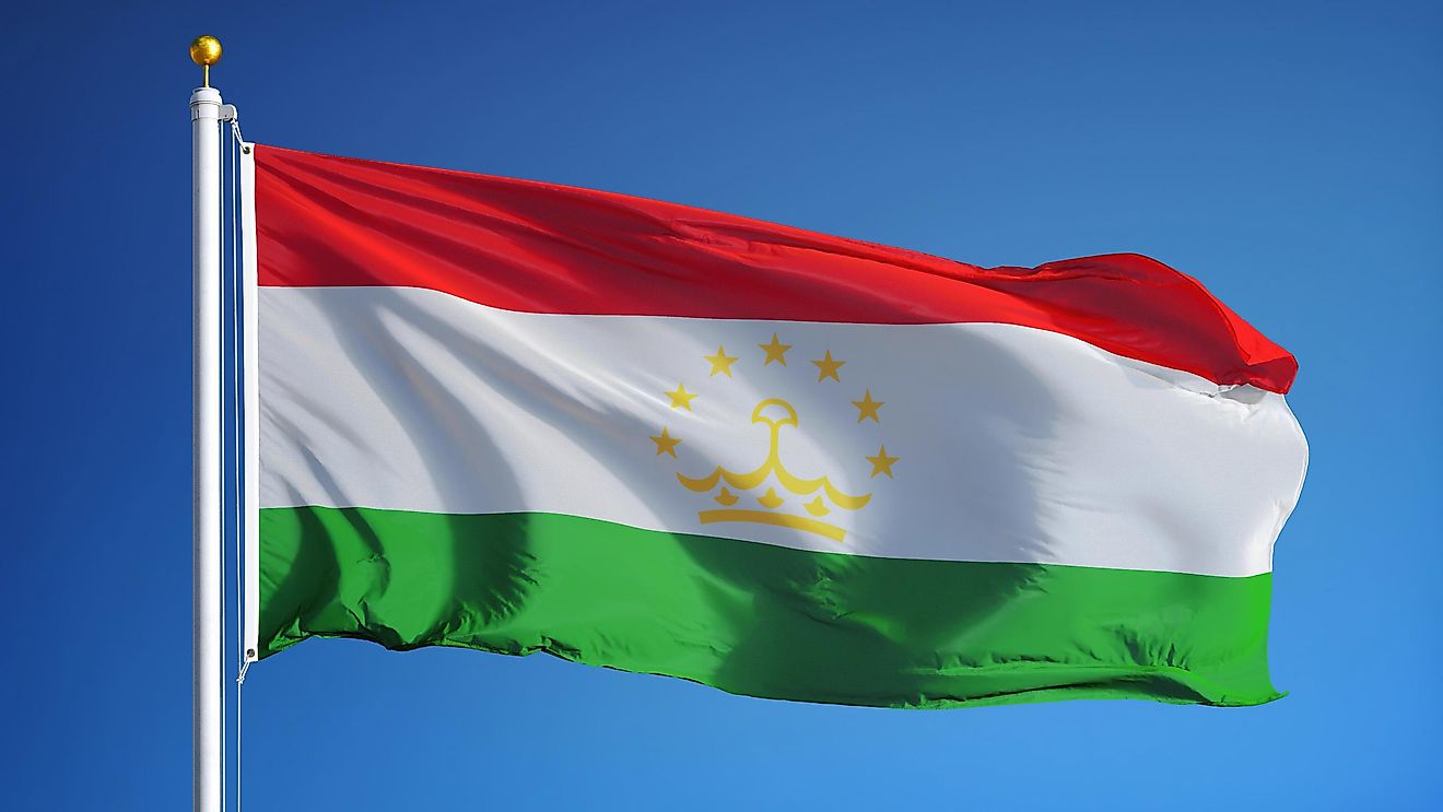 Tajikistan flag.