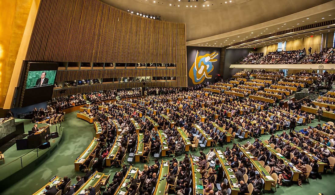 The United Nations General Assembly. Editorial credit: Drop of Light / Shutterstock.com
