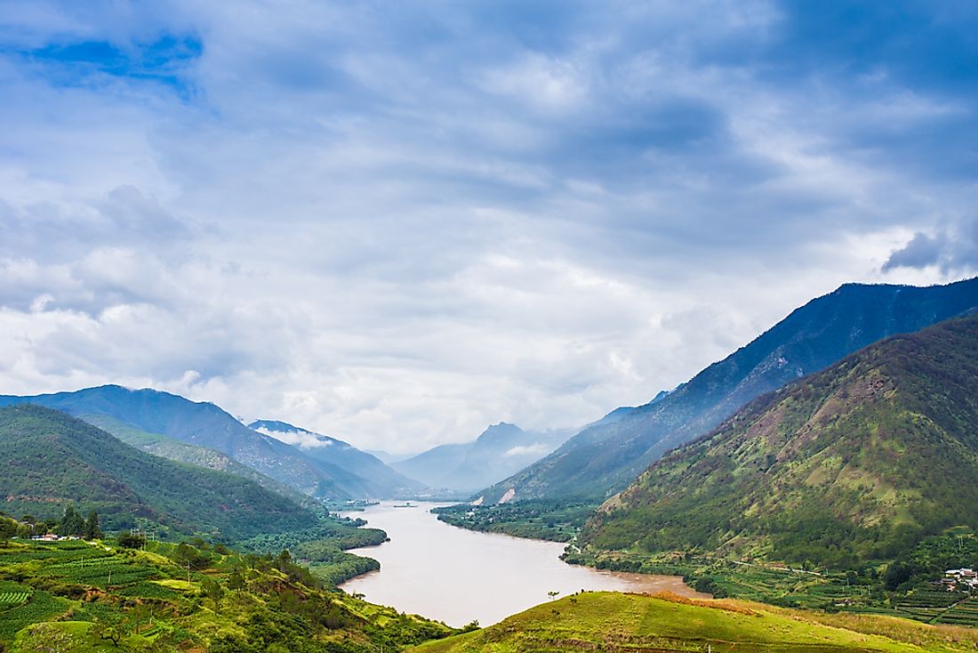 The Yangtze River in China. 