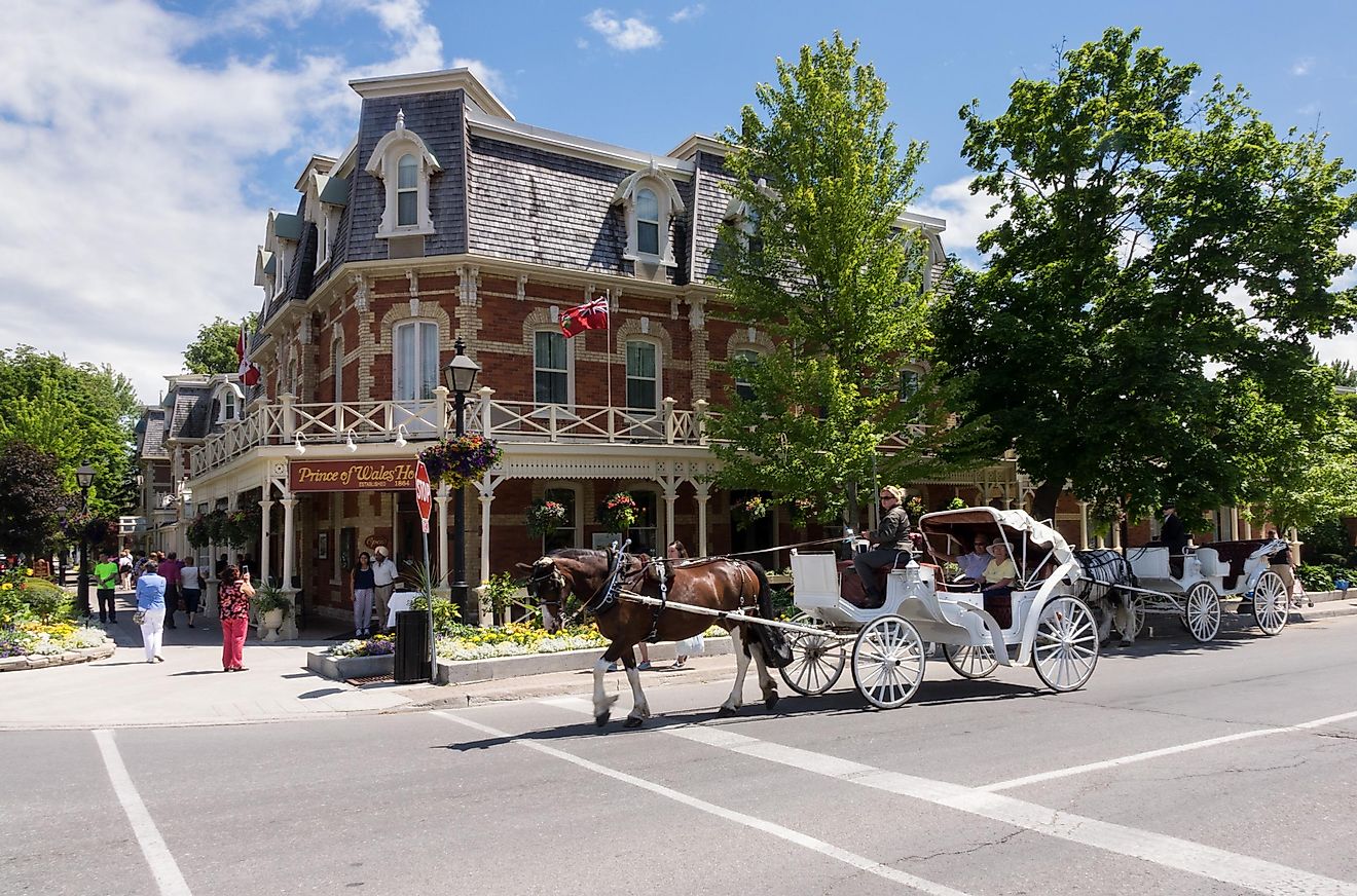  Prince of Wales hotel on Picton street of Niagara-on-the-Lake, via Steve Heap / Shutterstock.com