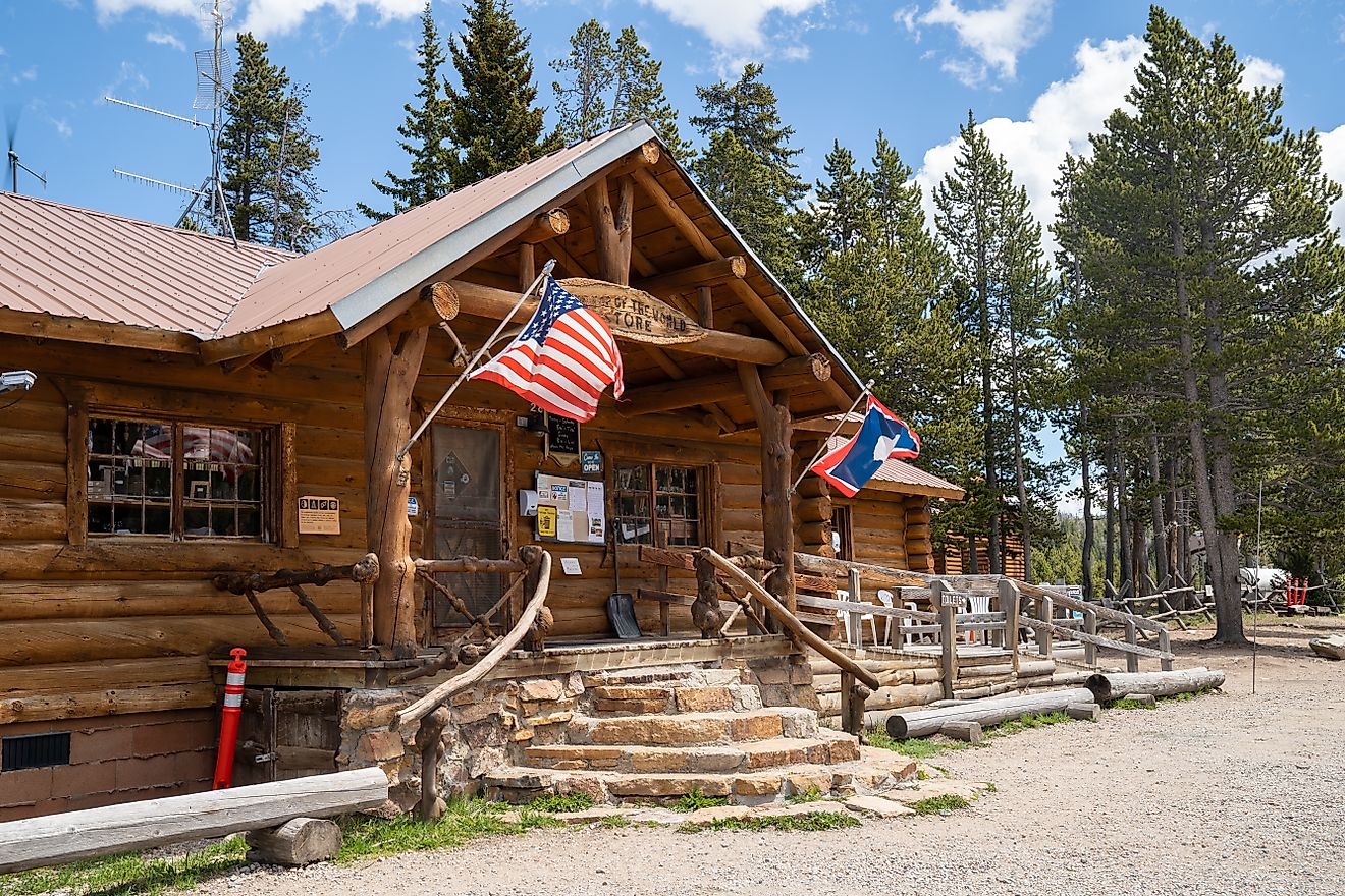 The famous Top of the World Store near Cooke City, Montana.