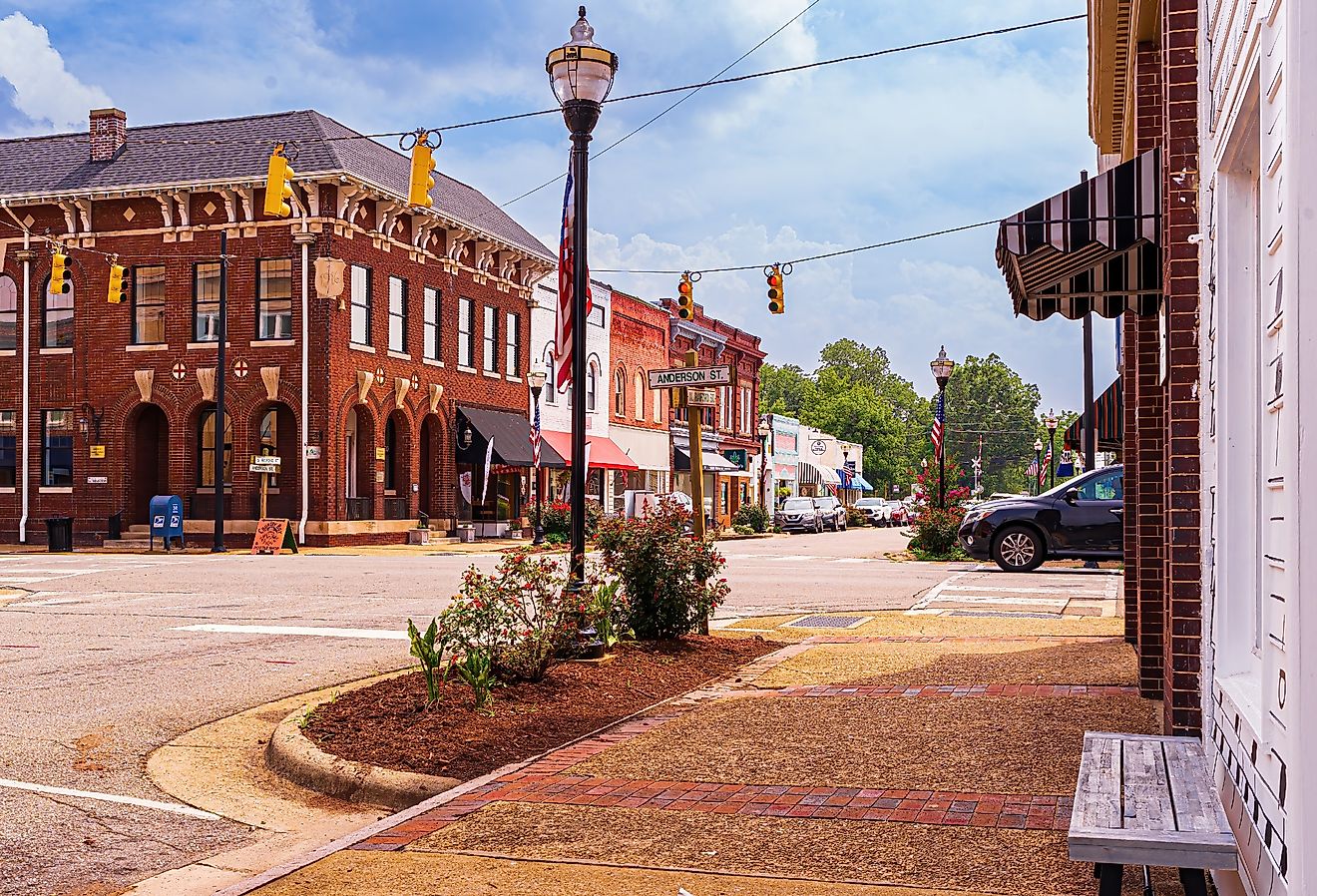 Historic Downtown street of Selma, North Carolina. Editorial credit: Wileydoc / Shutterstock.com