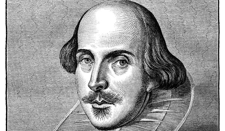 Illustration of William Shakespeare. 